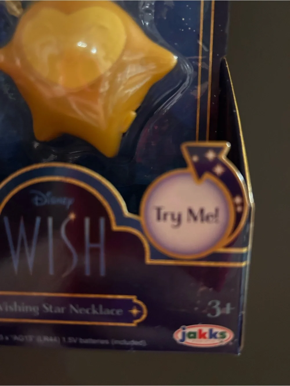 Disney Yellow Star Wishing Necklace